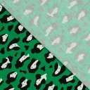 Sweater - Zwartharige dame op grasgroen-2