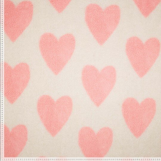 Teddy - Ecru met lichtroze hart-3