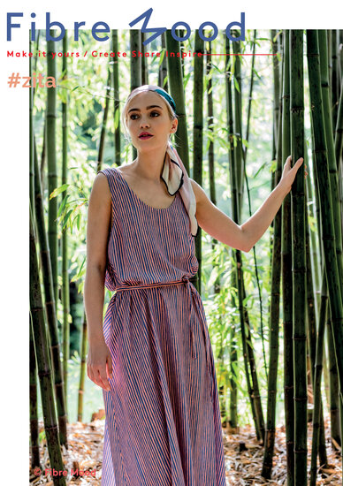 Tencel - Fibremood brush stripes rozeblauw-4