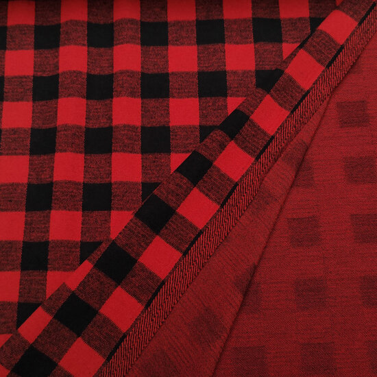 Tricot - Check rood zwart-2