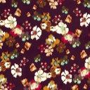 Viscose - Blurry flower Plum wine-2