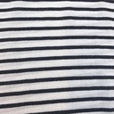 Viscose - Ecru met 7mm donkerblauwe streep-3