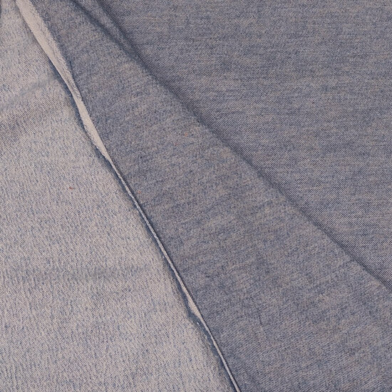 Viscose - Gemeleerd blauw uni Maan-2