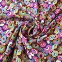 Viscose - Gustav klimt bloemen op grootmoederswijze-2