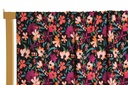 Viscose - Kleine bloemenprint zwart jupe-2