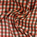Viscose - Maan glanzende vichy rood-4