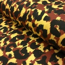 Viscose - Pantermotief zwart, bruin en geel-2