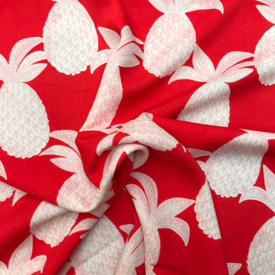 Viscose - Pineapple red-2