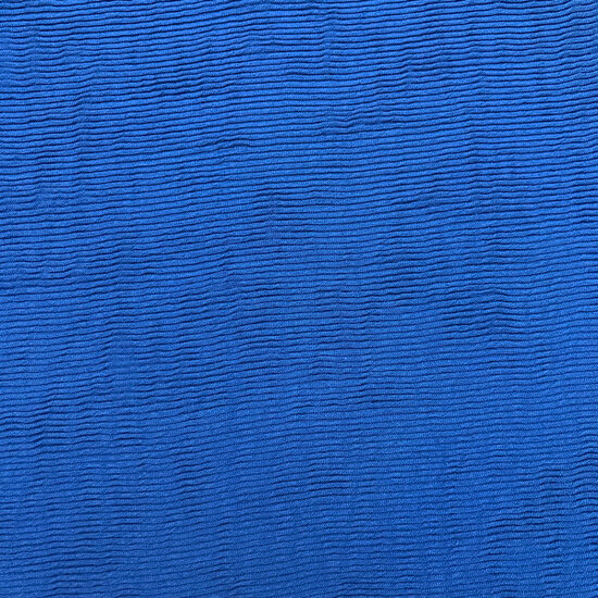 Viscose - Plisse ribbel royal blue-2