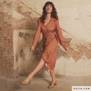 Viscose - Rode bes blauw blad-3