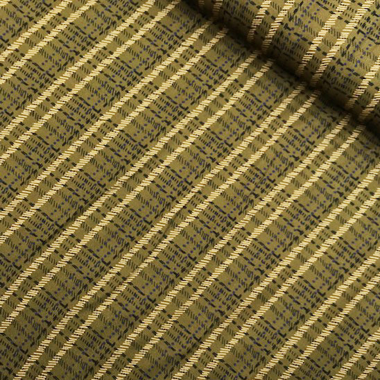 Viscose - Stitched carreaux groene tint-2