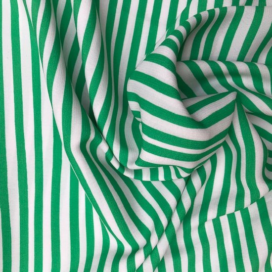 Viscose - Strepen fluogroen-2