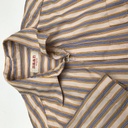 Viscose - Strepen oker en blauw maan-3