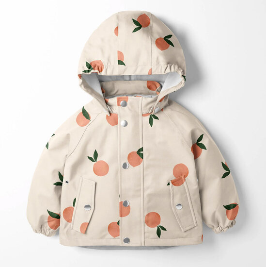 Waterafstotend - mandarijnen op ecru-2