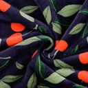 Wellness fleece - Donkerblauw met kersen-2