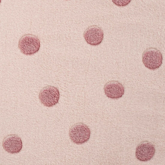 Wellness fleece - Lichtroze met oudroze stip-2