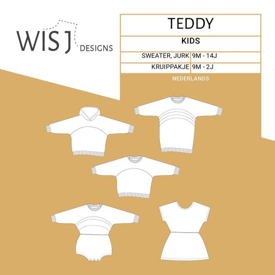 Wisj - Teddy sweater, jurk & kruippakje-3