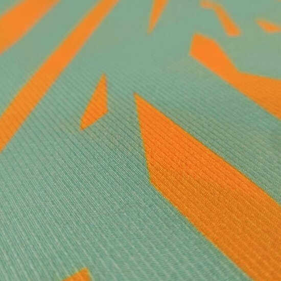 Zomerstof - Schaduwspel mintgroen en warmgeel-2