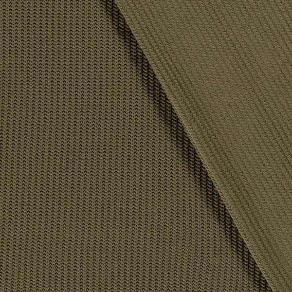 Gebreid katoen - Olijfgroen