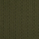 Gebreid - Vlechten donker khaki