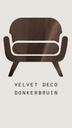 Velvet deco - Donkerbruin