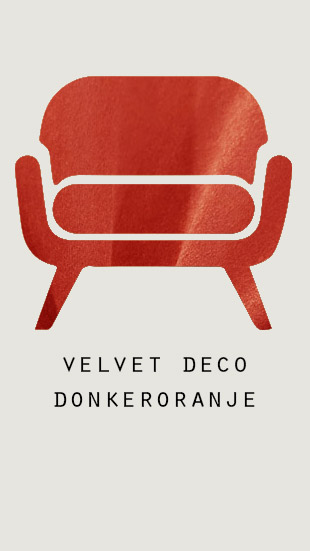 Velvet deco - Donkeroranje