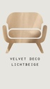 Velvet deco - Lichtbeige