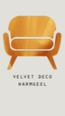 Velvet deco - Warmgeel