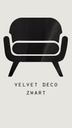 Velvet deco - Zwart