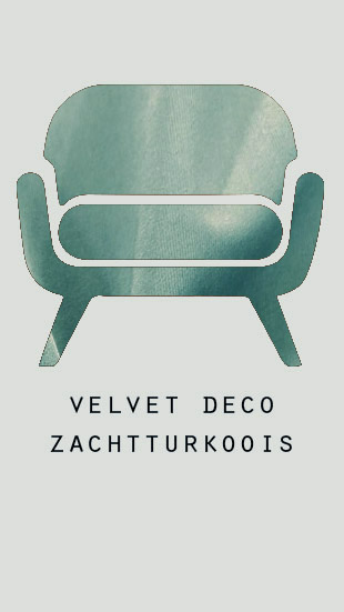 Velvet deco - Zachtturkoois