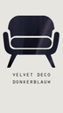 Velvet deco - Donkerblauw