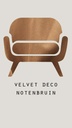 Velvet deco - Notenbruin
