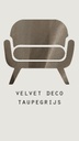 Velvet deco - taupegrijs