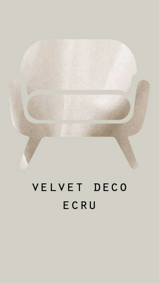 Velvet deco - Ecru