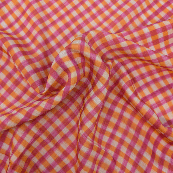 Viscose - Aquarel roze raster