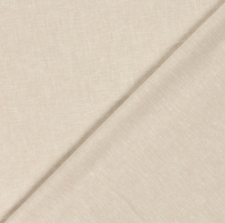Linnen katoen 2 - Mele lichtbeige 52