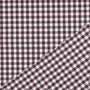 Katoen - vichy ruit aubergine (3mm)