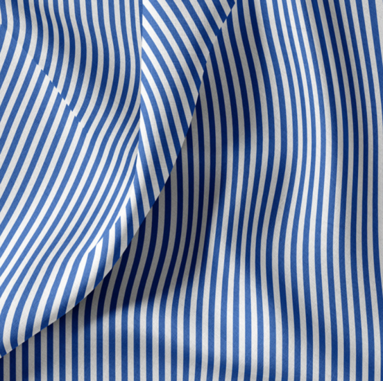 Katoen - Kingsblue stripes 9