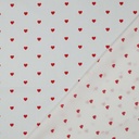 Katoen - Wit met rood hartje 5