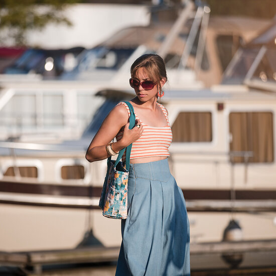 Badstof stretch - Playtime horizontals N