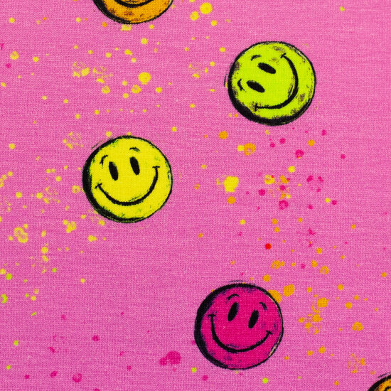 Jersey - Neon smiley pink