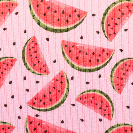 Rib jersey - watermelon parts