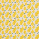 Rib jersey - lemon faces