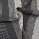 Linnen - Charcoal stripes