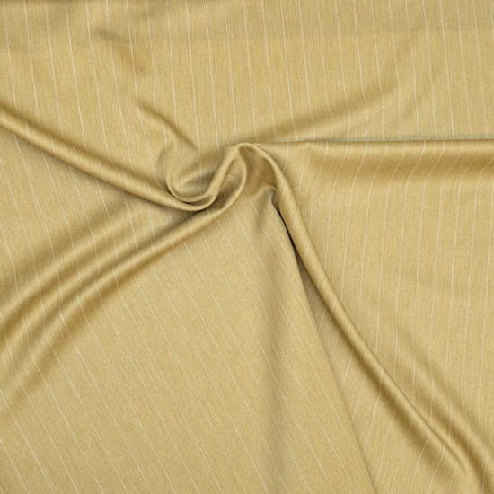 Broekstof - Limoen met krijtstreep