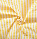 Seersucker katoen - Strepen geel 1 cm