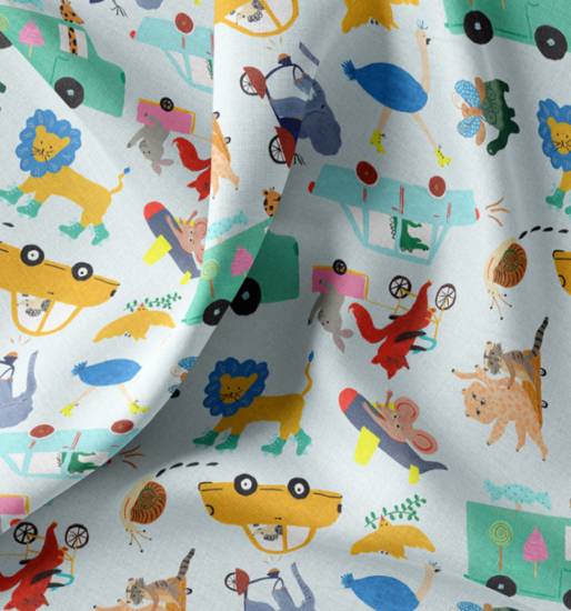 Katoen - Dieren ondersteboven vroem