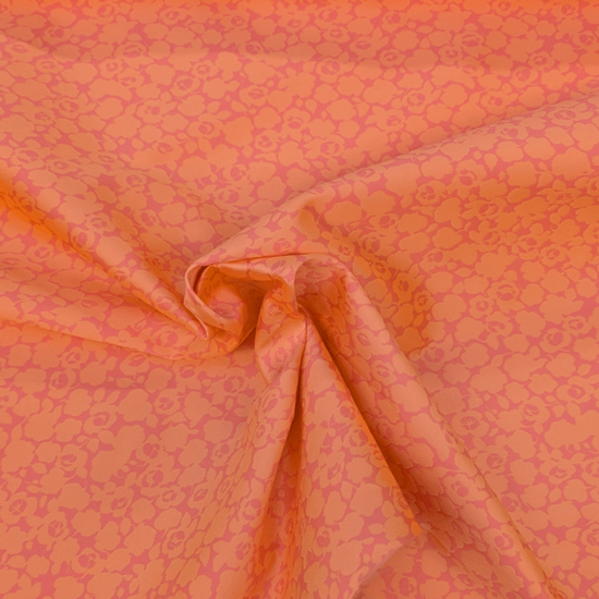Jacquard - Mikado floral zalm roze