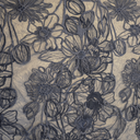 Kant - Donkerblauw met bloemen 2