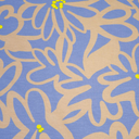 Jersey - Geperforeerde bloem lilabeige fluo